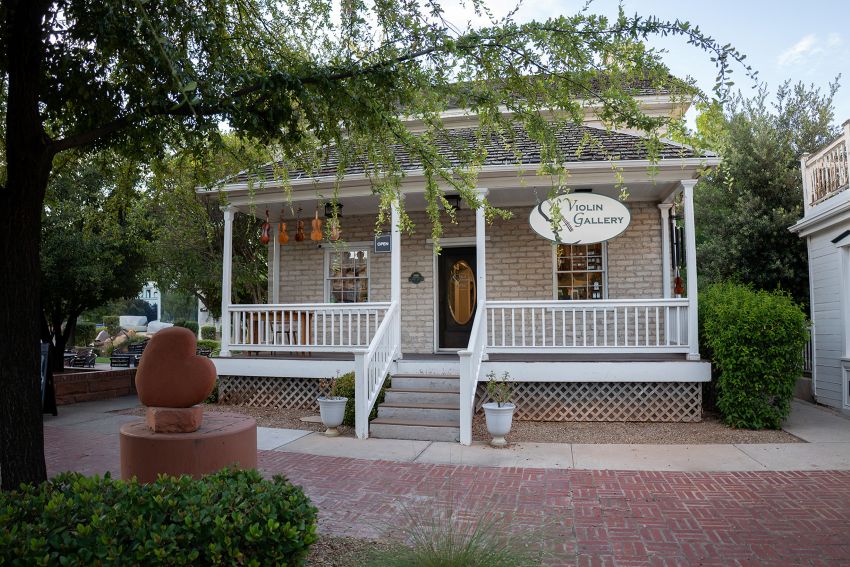 Old home turned into a music shop in St. George, Utah.
