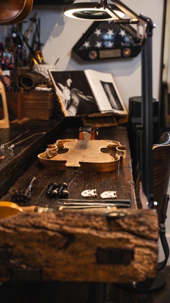 Antique Luthier Desk in St. George, Utah.