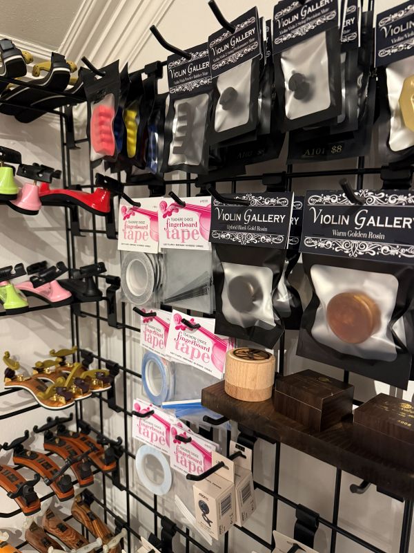 Violin Accessories in a local Music Shop in St George